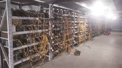 A modern mining farm showcasing innovative cooling systems that enhance overall efficiency